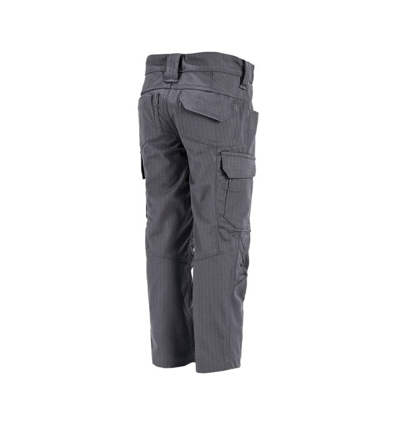 Trousers: Trousers e.s.concrete solid, children's + anthracite 3