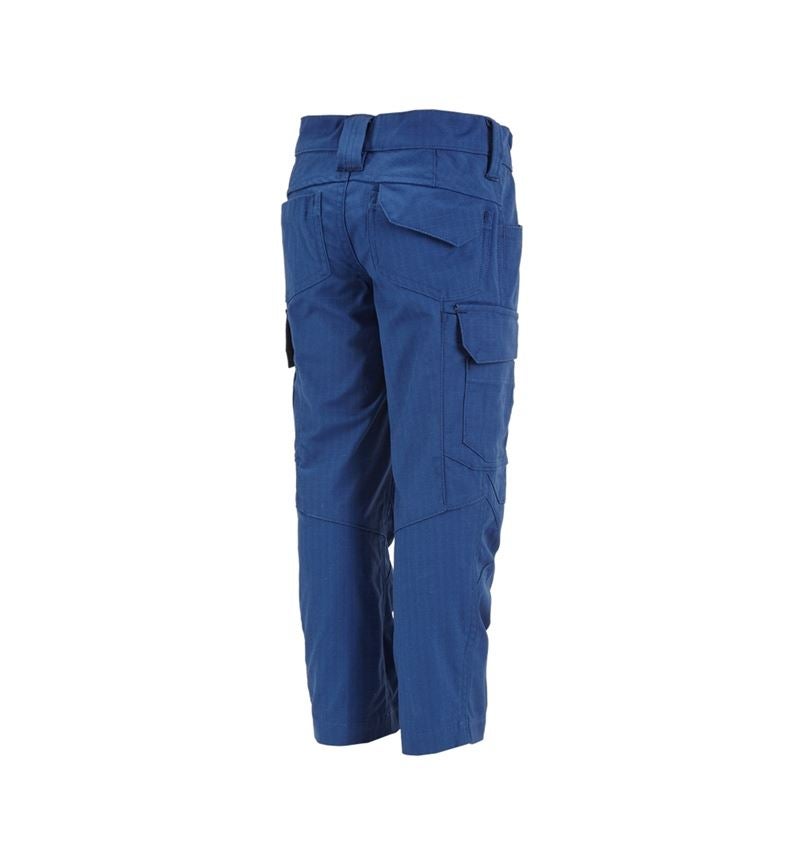 Trousers: Trousers e.s.concrete solid, children's + alkaliblue 3