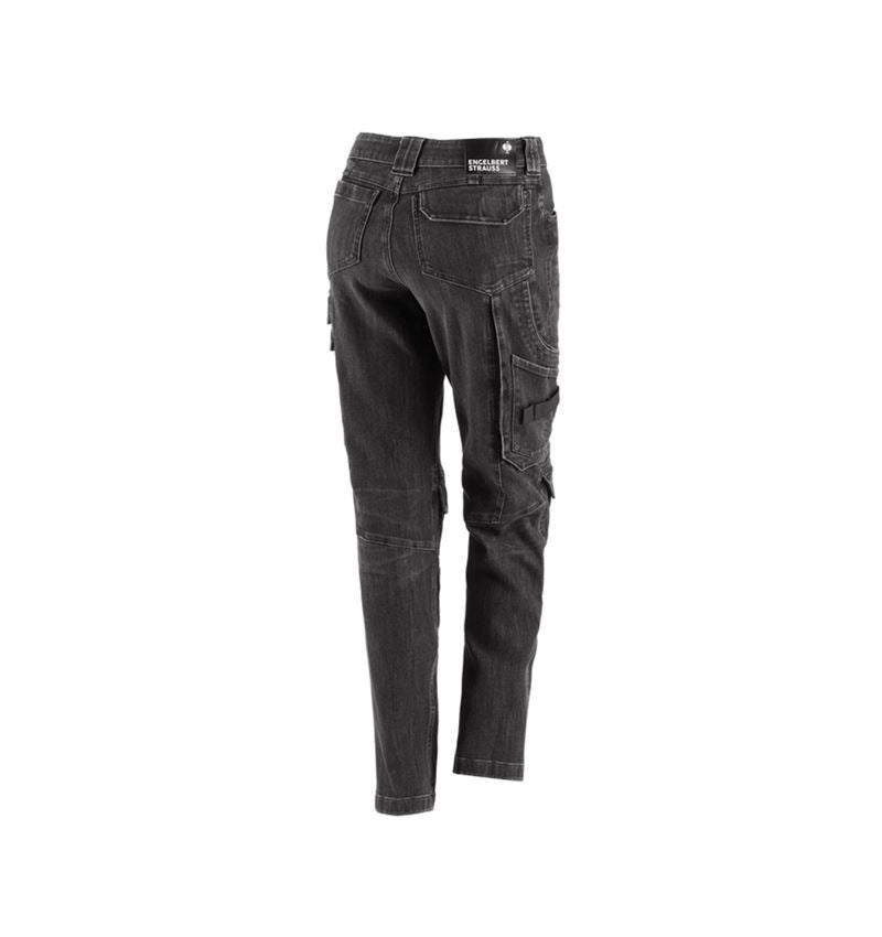 Hosen: Cargo Worker-Jeans e.s.concrete, Damen + blackwashed 3