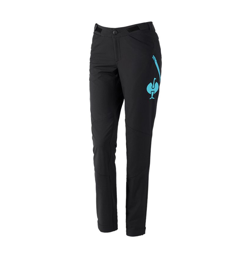 Thèmes: Pantalon de fonction e.s.trail, femmes + noir/lapis turquoise 2