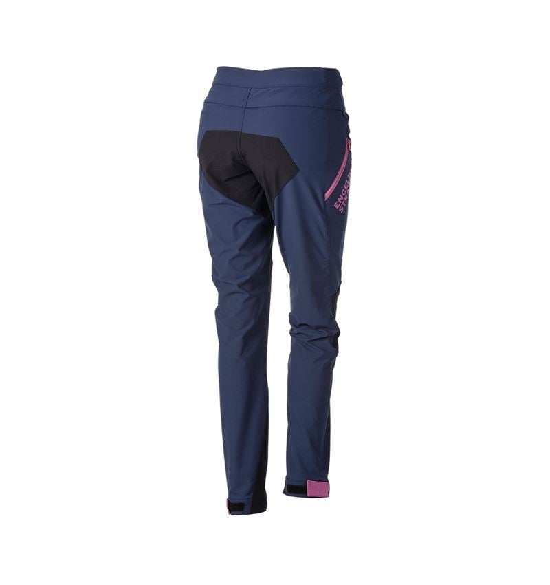 Pantalons de travail: Pantalon de fonction e.s.trail, femmes + bleu profond/rose tara 7