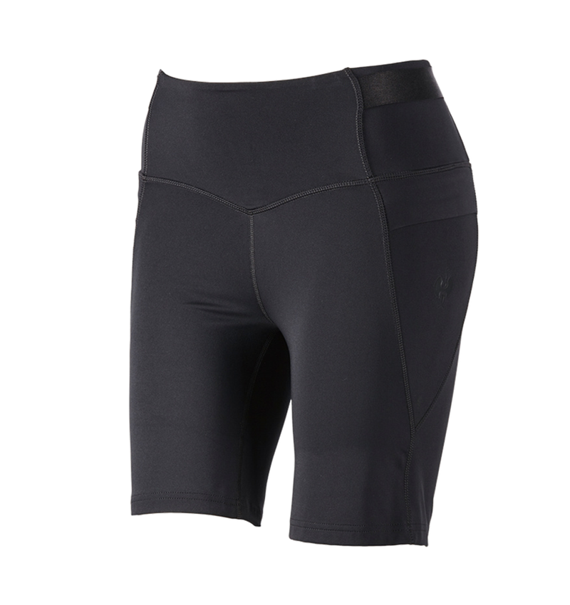 Work Trousers: Race tights short e.s.trail, ladies' + black 3