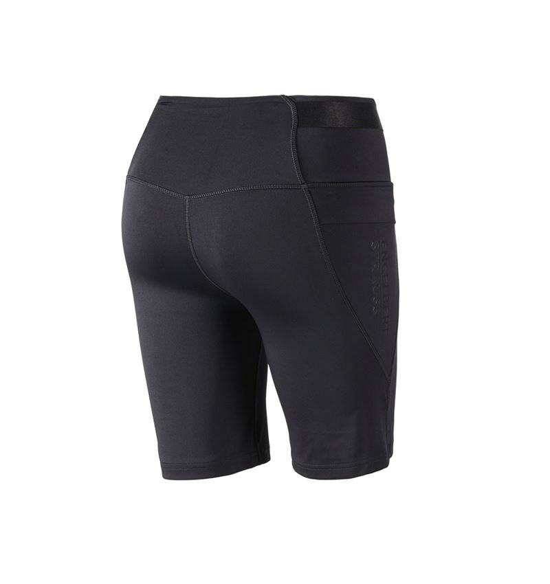 Work Trousers: Race tights short e.s.trail, ladies' + black 4