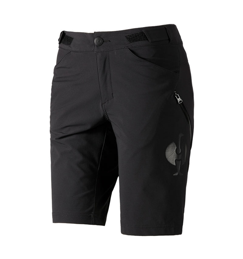 Work Trousers: Functional shorts e.s.trail, ladies' + black 3