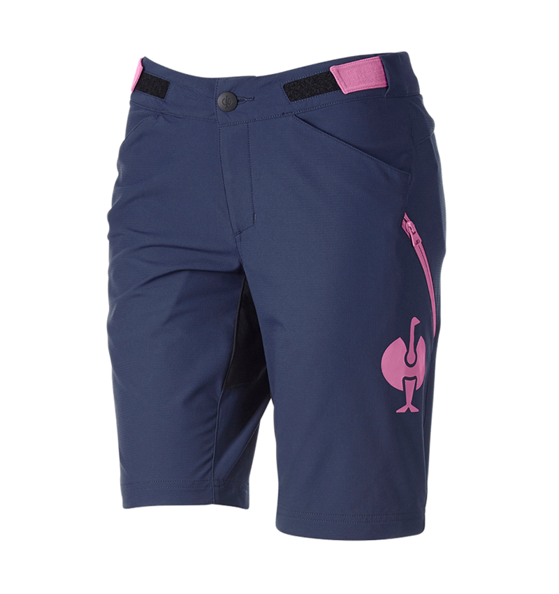 Work Trousers: Functional shorts e.s.trail, ladies' + deepblue/tarapink 3