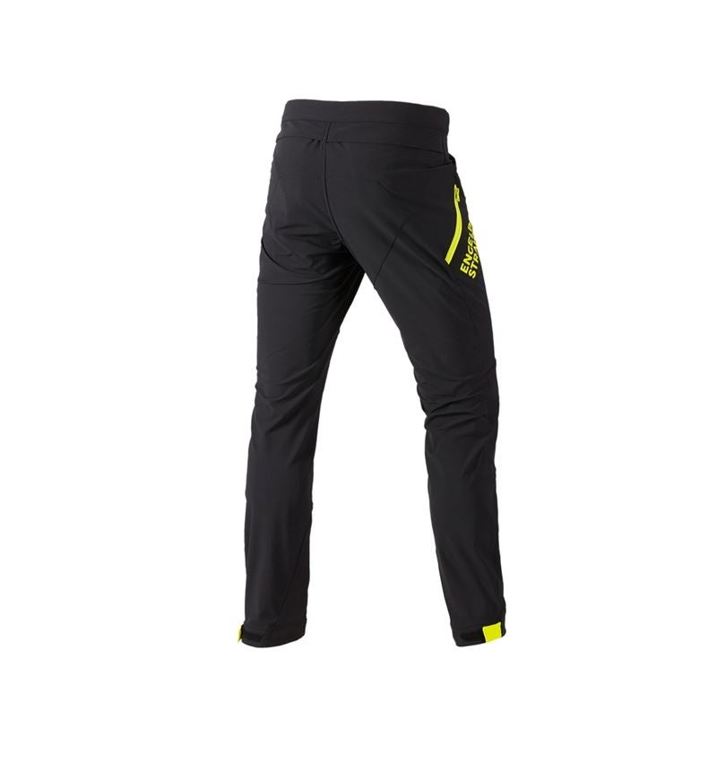 Work Trousers: Functional trousers e.s.trail + black/acid yellow 4