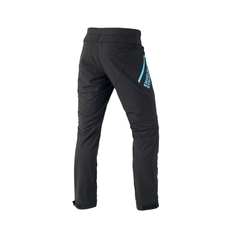 Work Trousers: Functional trousers e.s.trail + black/lapisturquoise 3
