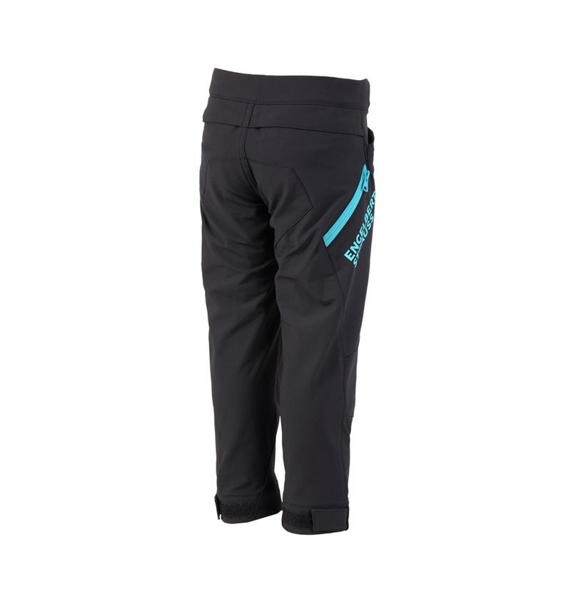 For the little ones: Functional trousers e.s.trail, children's + black/lapisturquoise 3