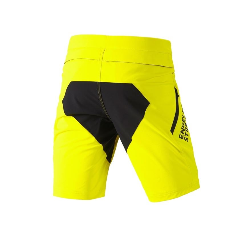 Work Trousers: Functional short e.s.trail + acid yellow/black 4