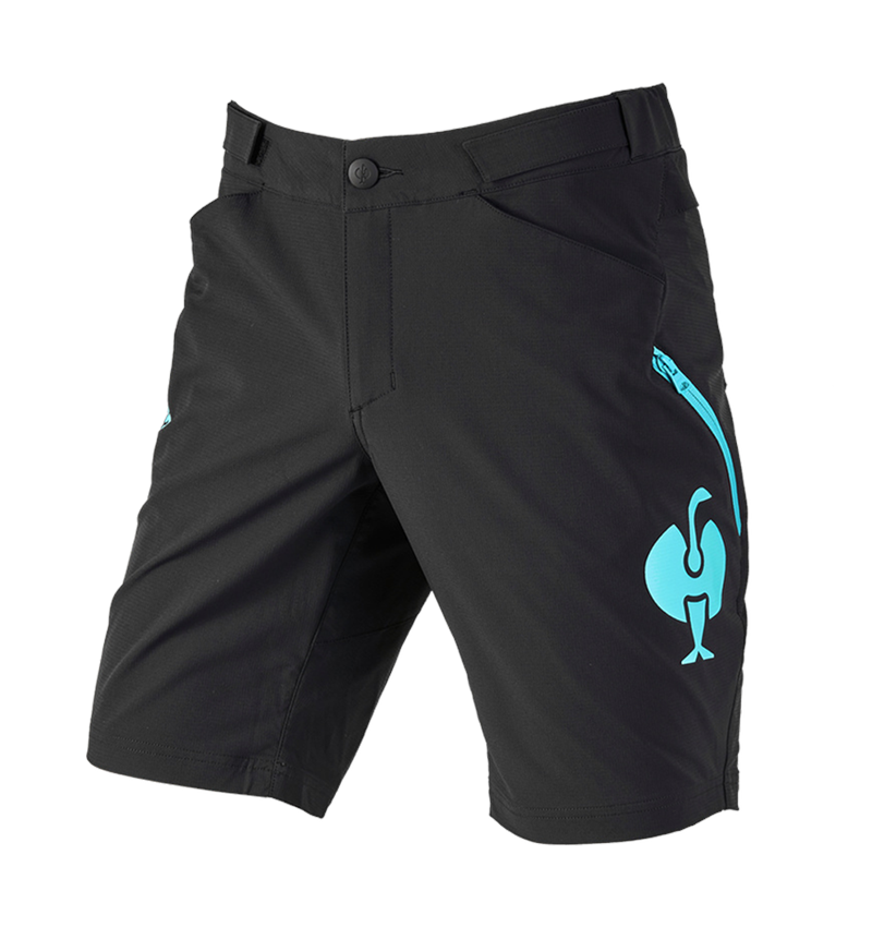 Clothing: Functional short e.s.trail + black/lapisturquoise 2