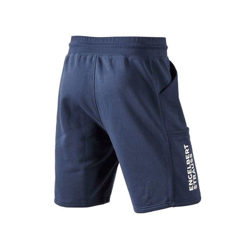 Work Trousers: Sweat short e.s.trail + deepblue/white 3