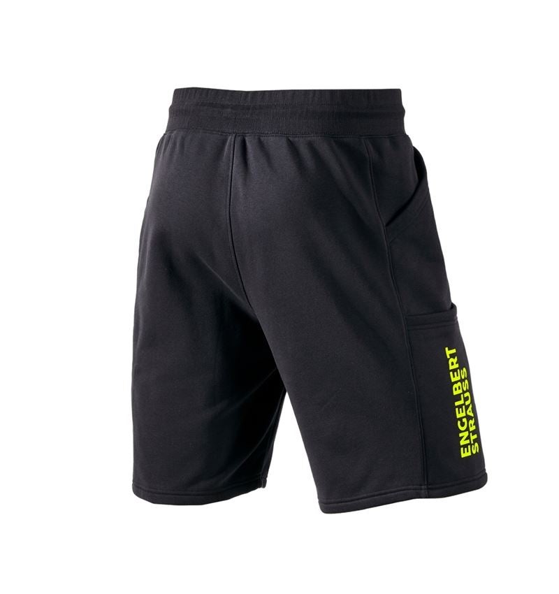 Work Trousers: Sweat short e.s.trail + black/acid yellow 3