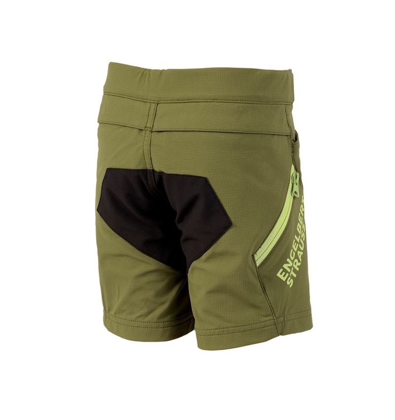 Shorts: Funktions Short e.s.trail, Kinder + wacholdergrün/limegrün 3