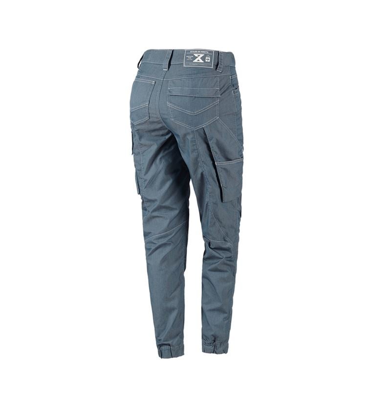 Work Trousers: Cargo trousers e.s.motion ten summer,ladies' + smokeblue 3