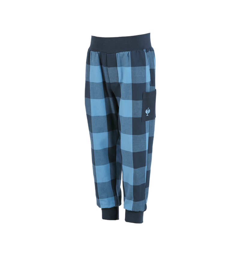 Accessoires: e.s. Pyjama pantalon, enfants + bleu ombre/bleu printemps 2