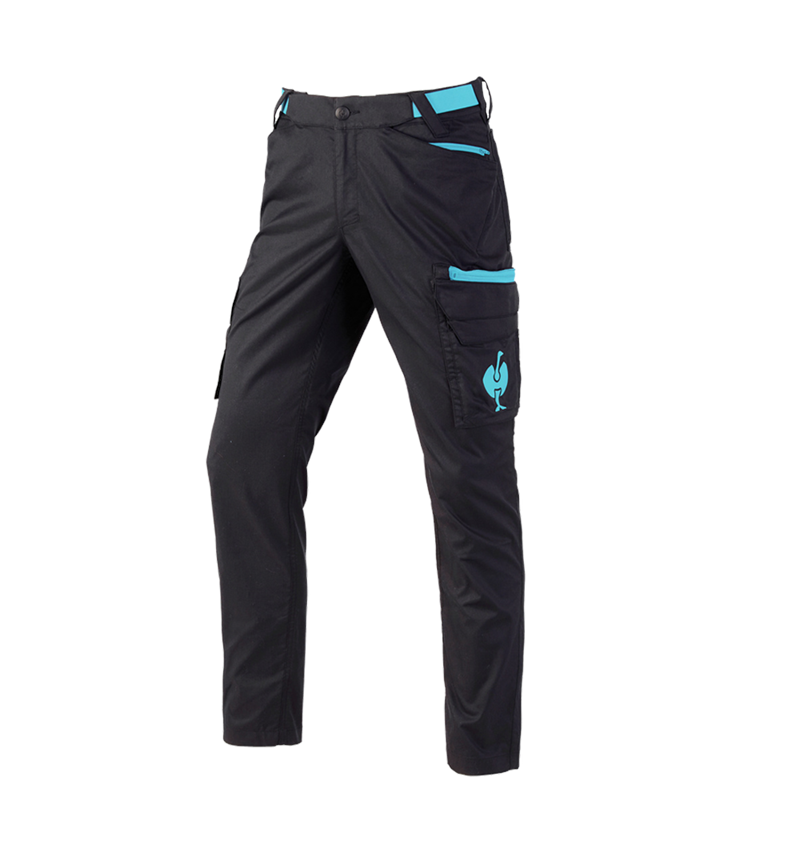 Clothing: Cargo trousers e.s.trail + black/lapisturquoise 2