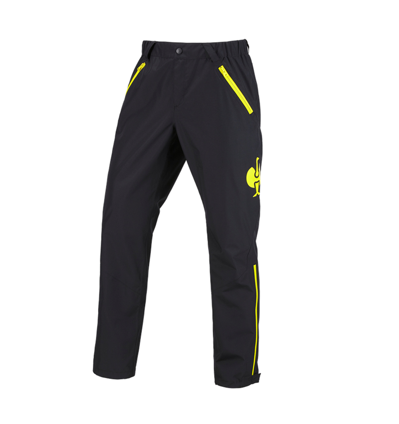 Work Trousers: All weather trousers e.s.trail + black/acid yellow 2