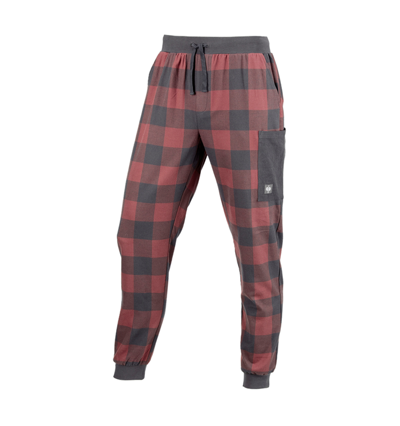 Accessories: e.s. Pyjama Trousers + oxidred/carbongrey 1