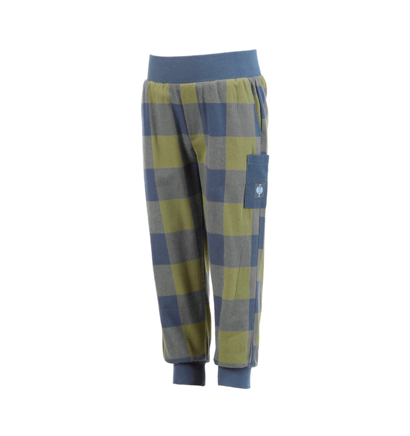 Accessoires: e.s. Pyjama Hose, Kinder + berggrün/oxidblau 4