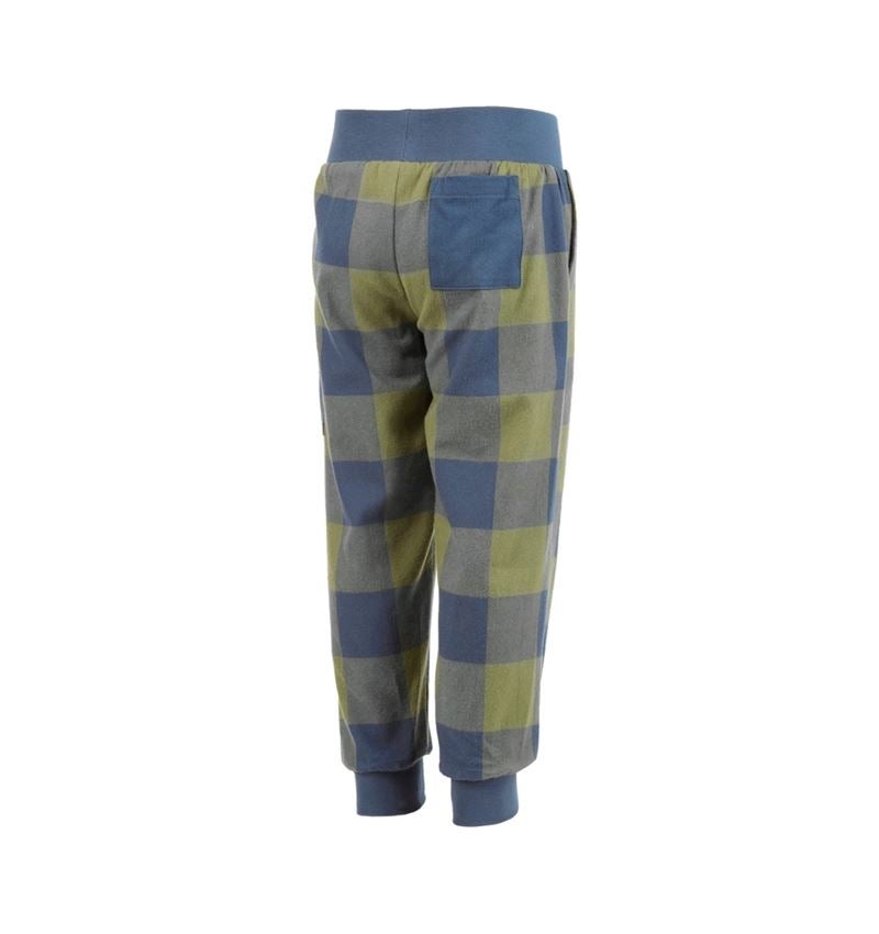 Accessoires: e.s. Pyjama Hose, Kinder + berggrün/oxidblau 5