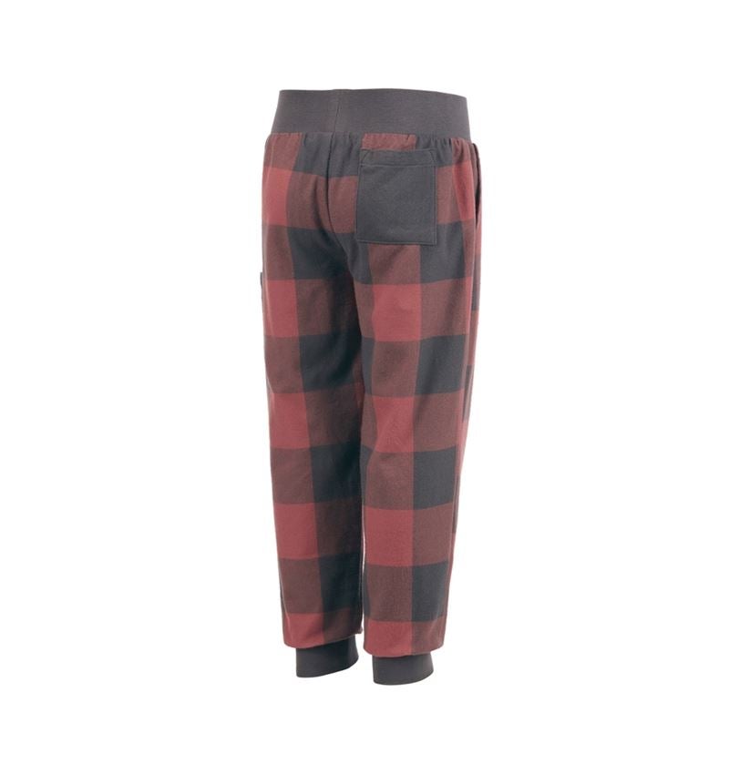Accessories: e.s. Pyjama Trousers, children's + oxidred/carbongrey 5