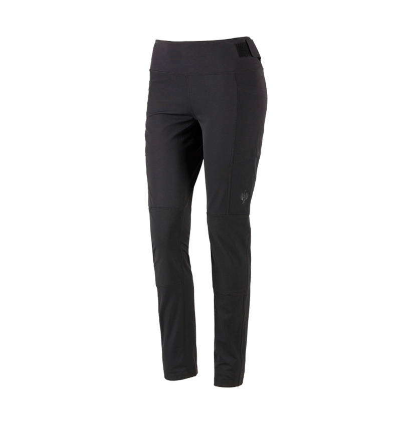 Work Trousers: Winter Functional tights e.s.trail, ladies' + black 4