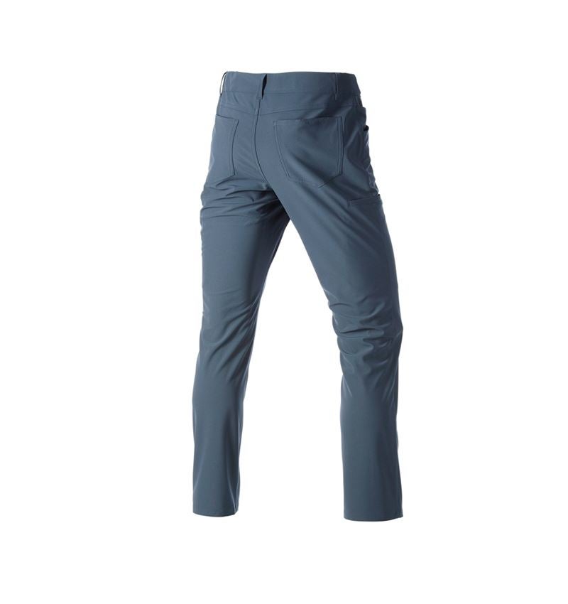 Pantalons de travail: Pantalon de trav. à 5 poches Chino e.s.work&travel + bleu fer 4