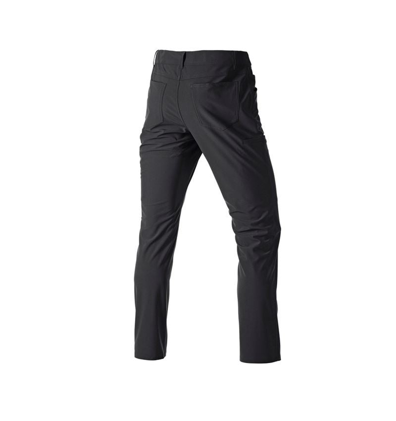 Work Trousers: 5-pocket work trousers Chino e.s.work&travel + black 4