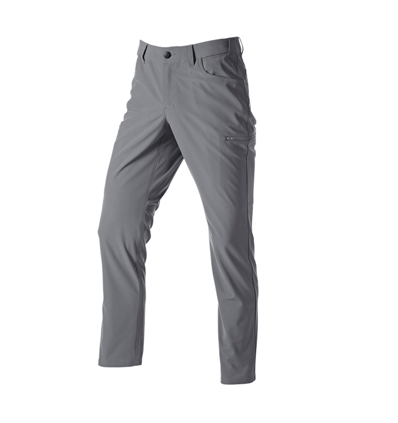 Pantalons de travail: Pantalon de trav. à 5 poches Chino e.s.work&travel + gris basalte 3