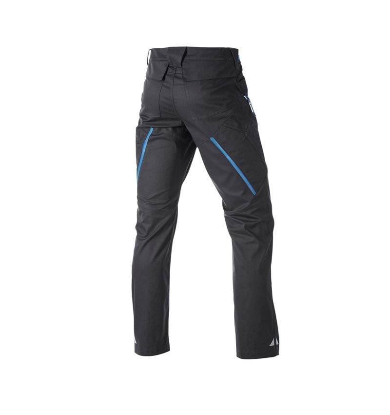 Pantalons de travail: Pantalon à poches multiples e.s.ambition + graphite/bleu gentiane 7