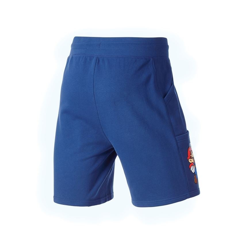 Vêtements: Super Mario Sweat short + bleu alcalin 1