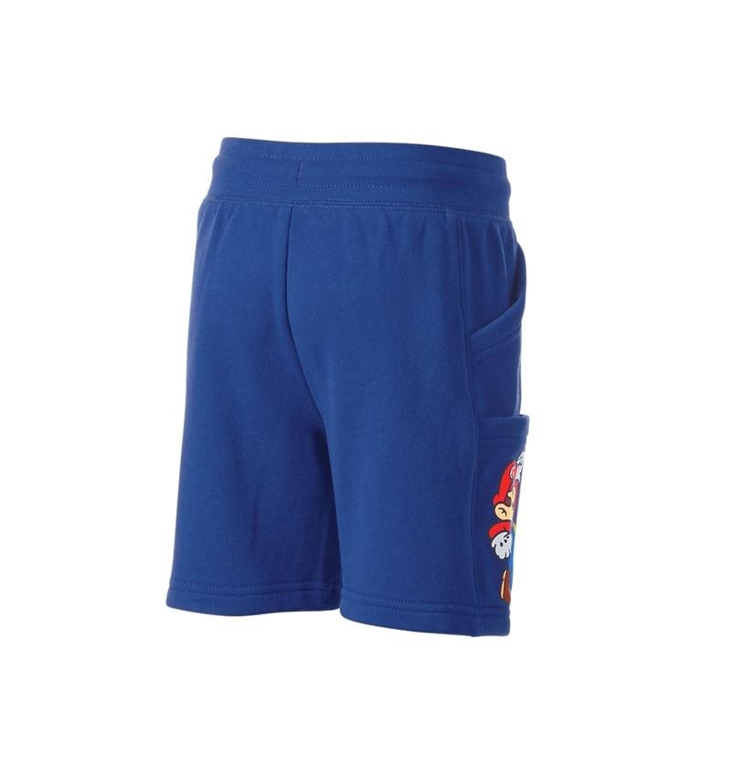 Vêtements: Super Mario Sweat short, enfants + bleu alcalin 1