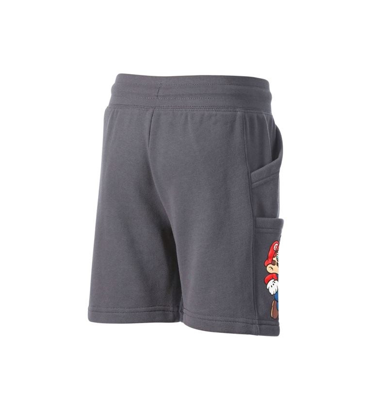 Vêtements: Super Mario Sweat short, enfants + anthracite 1