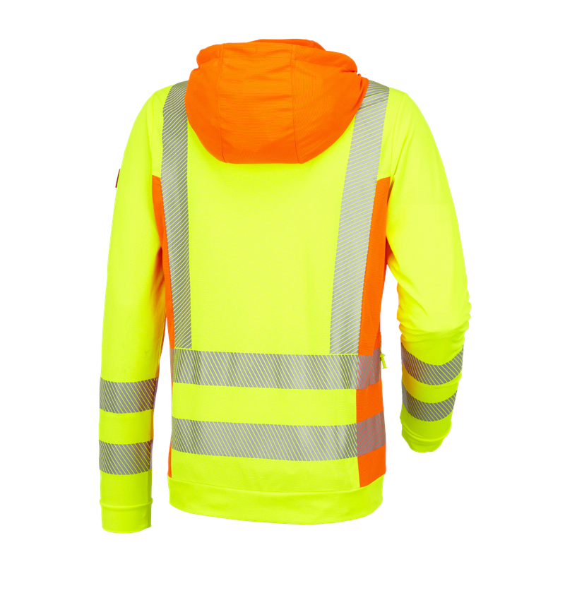 Work Jackets: High-vis functional hooded jacket e.s.motion 2020 + high-vis yellow/high-vis orange 3