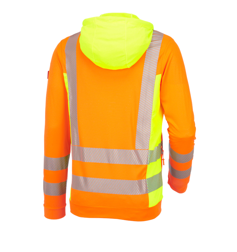 Work Jackets: High-vis functional hooded jacket e.s.motion 2020 + high-vis orange/high-vis yellow 3
