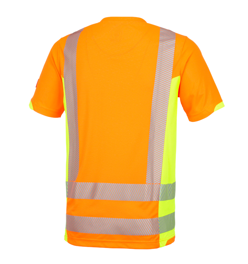 Hauts: T-shirt fonctionnel signal. e.s.motion 2020 + orange fluo/jaune fluo 2