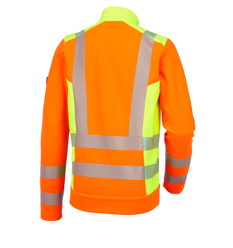 Work Jackets: High-vis softshell jacket softl. e.s.motion 2020 + high-vis orange/high-vis yellow 3