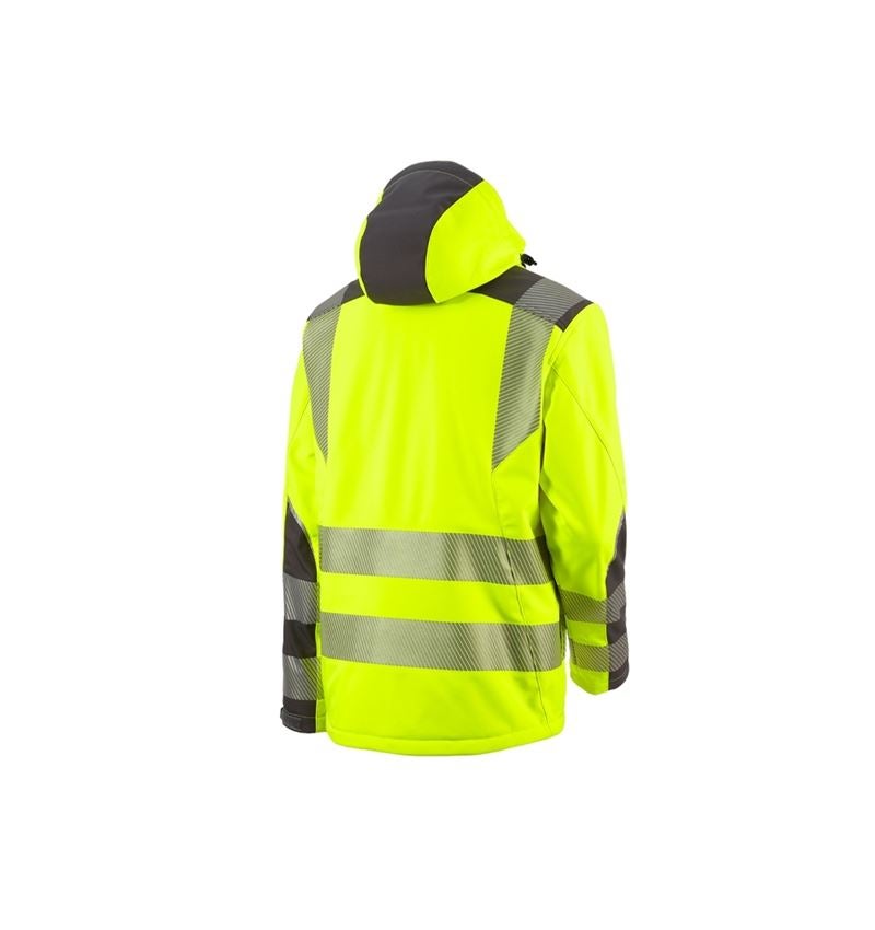 Topics: High-vis softshell jacket e.s.motion + high-vis yellow/anthracite 3