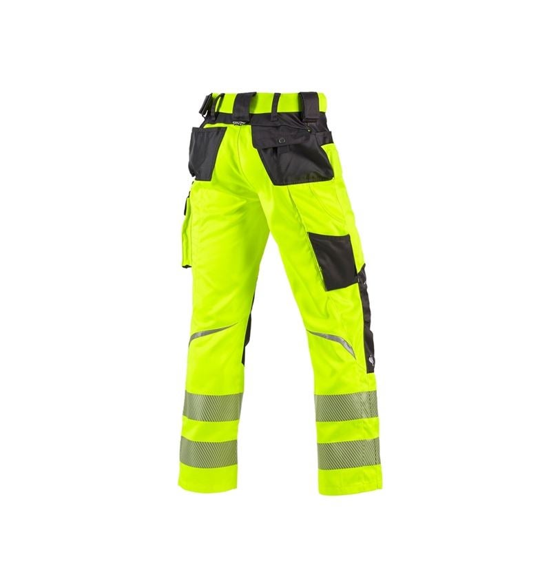 Work Trousers: High-vis trousers e.s.motion + high-vis yellow/anthracite 2