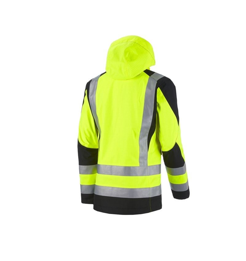 Work Jackets: e.s. Weatherproof jacket multinorm high-vis + high-vis yellow/black 3