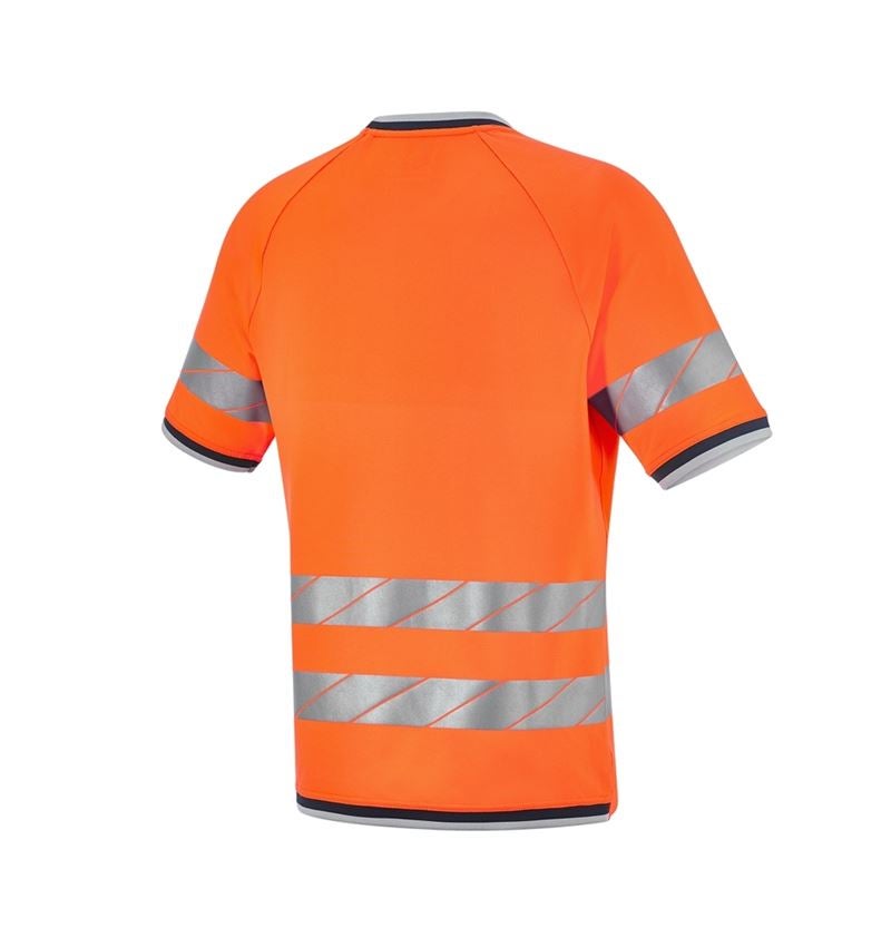 Thèmes: T-shirt fonctionnel signal e.s.ambition + orange fluo/bleu foncé 9