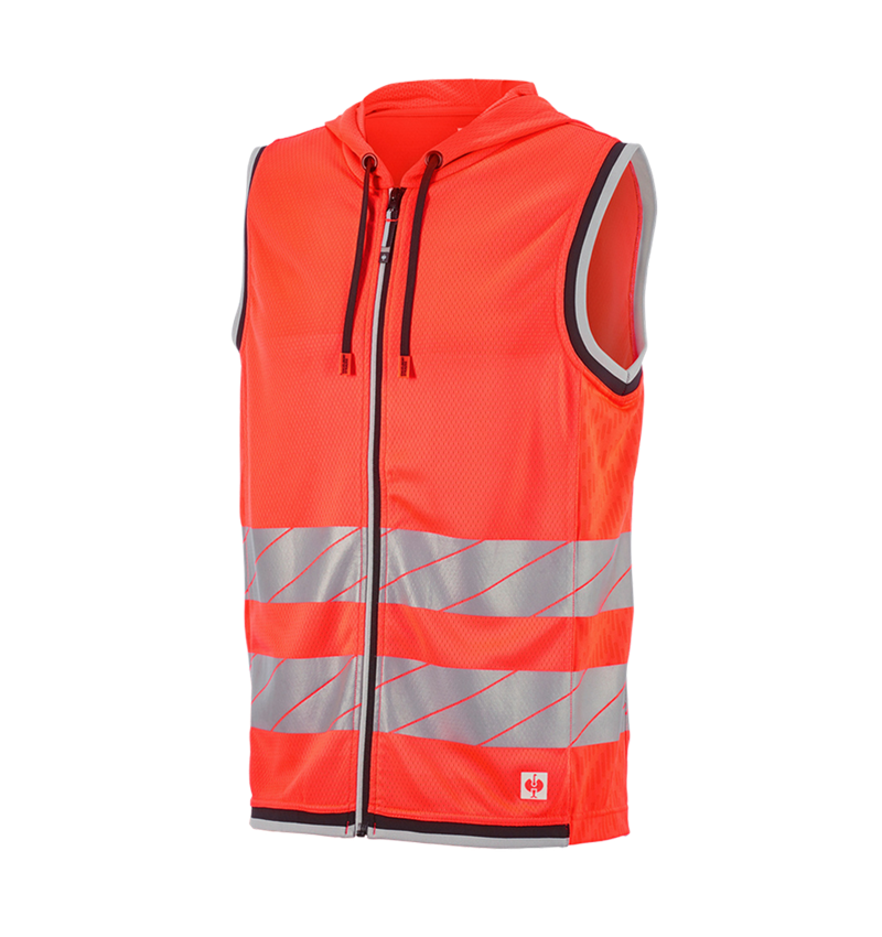 Topics: High-vis functional bodywarmer e.s.ambition + high-vis red/black 9