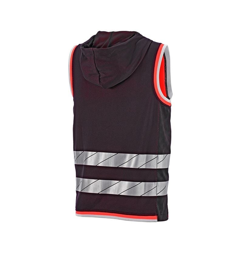 Clothing: Reflex functional bodywarmer e.s.ambition + black/high-vis red 5
