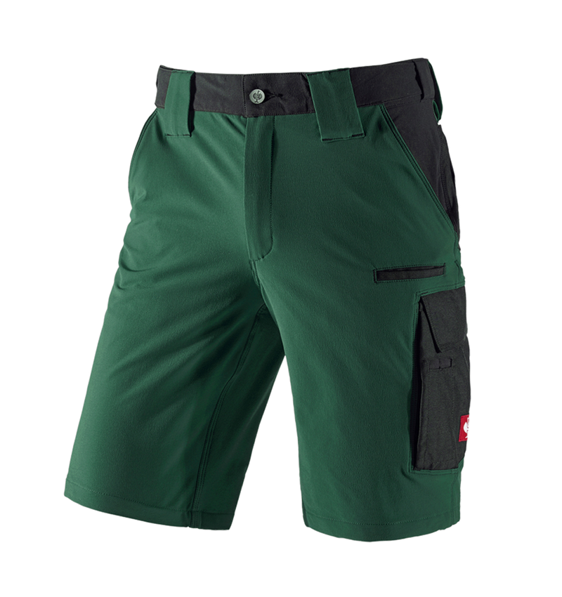 Pantalons de travail: Short fonctionnel e.s.dynashield + vert/noir 2
