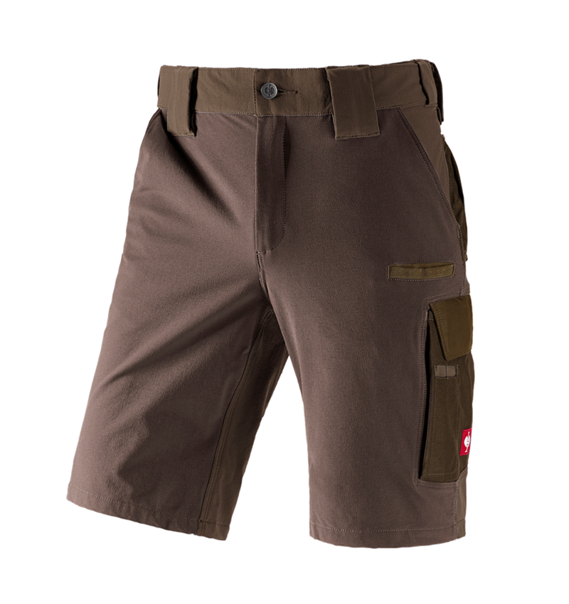 Work Trousers: Functional short e.s.dynashield + hazelnut/chestnut 2