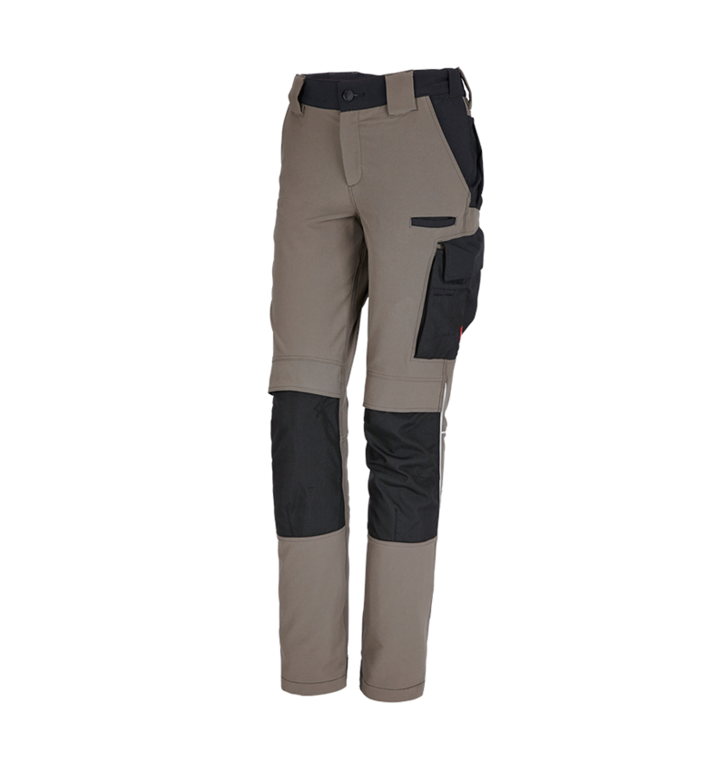 Joiners / Carpenters: Functional trousers e.s.dynashield, ladies' + stone/black 2