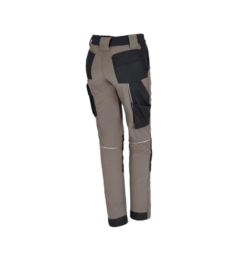 Work Trousers: Functional trousers e.s.dynashield, ladies' + stone/black 3