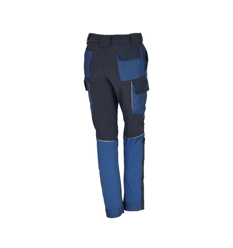 Work Trousers: Functional cargo trousers e.s.dynashield, ladies' + cobalt/pacific 3