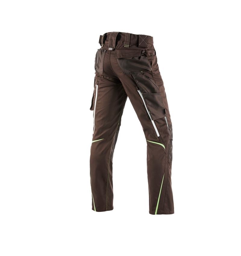 Installateurs / Plombier: Pantalon à taille élastique e.s.motion 2020 + marron/vert d'eau 3