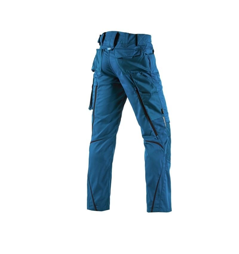 Pantalons de travail: Pantalon à taille élastique e.s.motion 2020 + atoll/bleu foncé 3